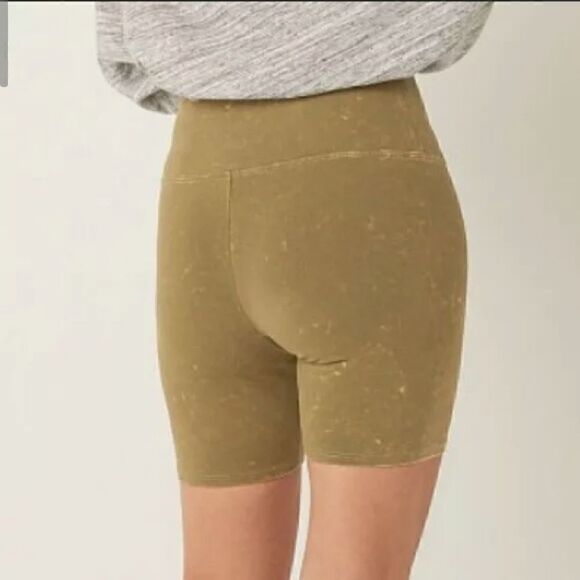 Victoria’s Secret Pink Women's Logo High Waisted Bike Shorts Green - Picture 4 of 4